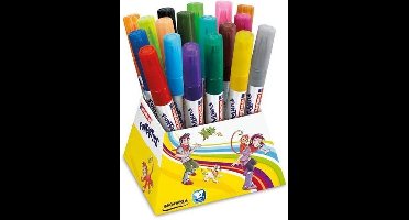 edding 14 FUNTASTICS - kleurstiften voor kinderen - set van 18 - ronde punt 3 mm - voor kleurplezier op papier en karton - afwasbaar van huid en textiel - zomervakantie - kindercadeau