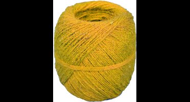 Jute touw – bindtouw 3 draads – Ca 500gr – Geel