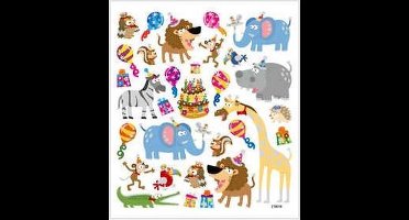 Stickers - dieren party