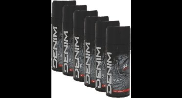 Denim Black Deodorant spray 6 x 150 ml
