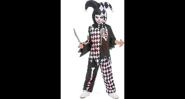 Vegaoo - Duistere bloederige harlekijn outfit voor jongens