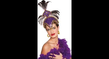 Braziliaanse hoofdtooi Samba tooi paars