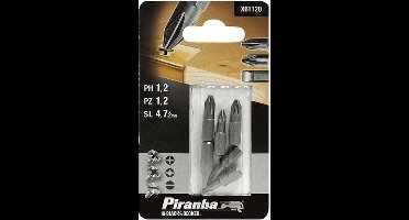 Piranha schroefbitset X61120-QZ PZ/PH/SL (6 stuks) 25mm