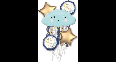 AMSCAN - Aluminium wolk en sterren ballon boeket