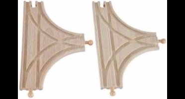 Mentari houten T-splitsing, set van 2