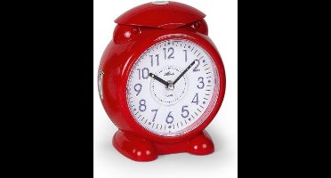 Quartzwekker rood met melodie en belrinkel