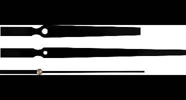 Creative Wijzerset Uurwerk Zwart 14 / 18,5 / 14,5 Cm 3-delig