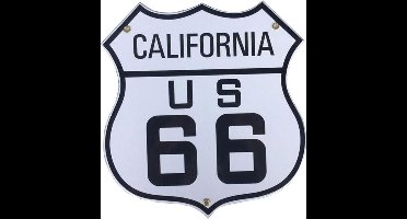 Route 66 California Emaille Bord