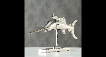 Vis - Marlijn - Aluminium - Decoratie - Zilver - 58cm - RAW
