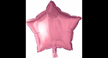 Folie ballon ster Lichtroze 46 cm