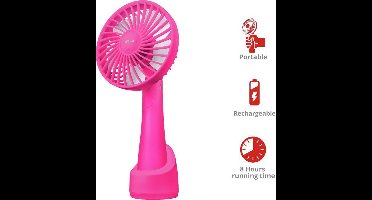 Trust Ventu Go| Draagbare Ventilator | Oplaadbaar | met bureau-standaard