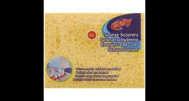 Schuursponzen 2 stuks | Geen Krassen | Geen Strepen | Reinigt Grondig