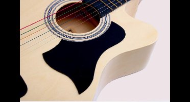 Gitaar Slagplaat sticker - Gitaar accessoires - Decoratie - Akoestische gitaar | Zwart