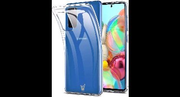 Hoesje geschikt voor Samsung Galaxy A71 - Back Cover Case ShockGuard Transparant