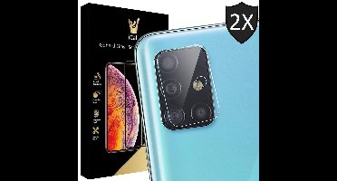 Camera Screenprotector geschikt voor Samsung A71 - 2x Glas Screen Protector