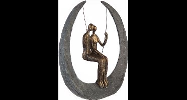 Sculptuur liefdesschommel / evenwicht vinden samen beeld