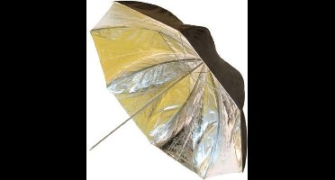 Falcon Eyes Flitsparaplu UR-48SB1 Zilver/Zwart 122 cm