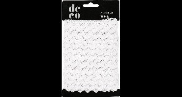 Creotime Gehaakt Kanten Lint - Wit 19 mm 10 m - 100% katoen