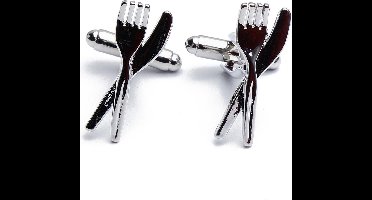 Manchetknopen - Mes en Vork Bestek