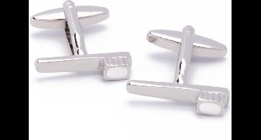 Manchetknopen - Tandenborstel Zilver