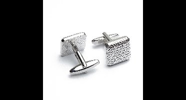 Manchetknopen - Vierkant Klassiek Zilverkleurig