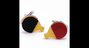 Manchetknopen - Batjes Tafeltennis Tafeltennisbatjes Rood Zwart