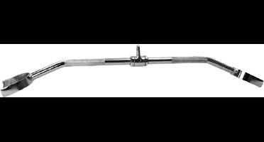 Gorilla Sports Gebogen Lattrekstang - Fitness greep - Hoefgreep - Pulldown bar