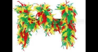 Boa gemeleerd rood/geel/groen 65gram 180cm lang