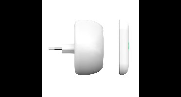 Byron DBY-23532 Draadloze deurbel - Ontvanger met stekker -  Eigen melodie opnemen -  Waterdicht - Wit 175m Bereik - 85 dB - 8 Melodieën