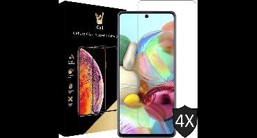Screenprotector geschikt voor Samsung A71 - 4x Glas Screen Protector