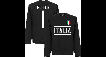 Italië Buffon 1 Team Sweater - Zwart - XL