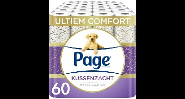 Page Toiletpapier Kussenzacht 3-laags - 5 x 12 stuks - Voordeelverpakking