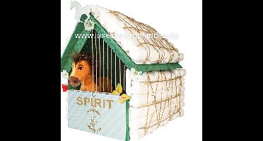 Luiertaart “Spirit” – Handgemaakt Paardenstalletje met Knuffelpaard
