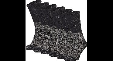 Caterpillar Heavy Duty Heren Werksokken 6 paar Zwart/Grijs - Maat 43-46