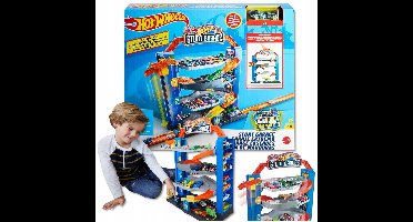 Hot Wheels Rondell Garage met Lift - Draaiende Parkeergarage met 4 Niveaus