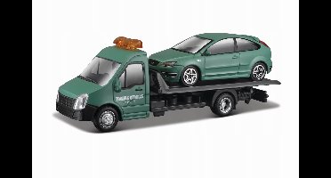 Autotransporter met Ford Focus Bburago 1:43