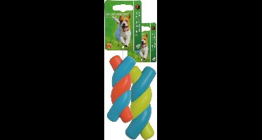 Boon Swirlbot Massief Rubber - Blauw/Oranje - 11cm