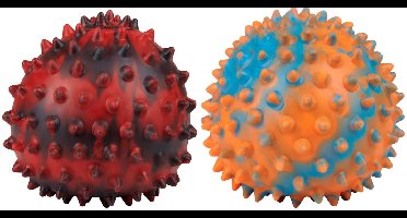 Eddy Toys Spike Ball - 33565 - Stekelbal Knijpbal - Squeezable - Spike Ball met Flexibel Materiaal - Speelbal vanaf 3 Jaar - 1 Willekeurige Kleur