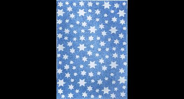 Wecon home - Jeans Star - Kinder vloerkleed - 160x225 cm - blauw -