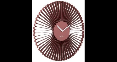 Karlsson Wandklok Cascara - Rood - 50x50x50cm - Wandklok Modern