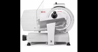 HENDI Vleeswaren- en kaassnijmachine - geanodiseerd aluminium en roestvast staal - ingebouwde slijper, snijdikte 0-13 mm - mes 30 cm - zilvergrijs - horeca