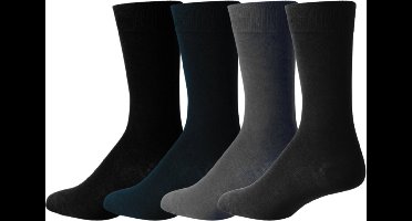 green-goose® Luxe Bamboe Sokken - 4 Paar | Relief | 39 - 42 | 80% Bamboevezel | Zacht en Duurzaam