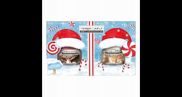 Yankee Candle Home Inspiration - 2 Small Jar Cadeauset - Kerstcadeau - 70 branduren - Cinnamon Delight & Glistening Christmas