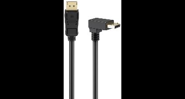 DisplayPort kabel | haaks/beneden | DP2.1a (10K 60Hz) | UHBR13.5 (54Gbit/s) | 2 meter