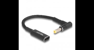 USB-C naar HP en Compaq notebook laadadapter | 4,8 x 1,7mm | 0,15 meter