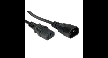 C13 - C14 stroomkabel voor UPS/PDU | 3x 0,75mm | zwart | 0,30 meter