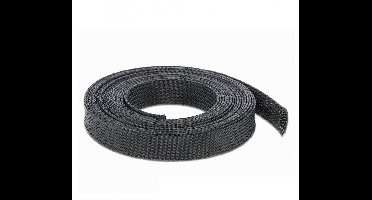 Polyester kabelsleeve | rekbaar | 19mm | zwart | 10 meter