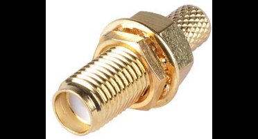 RP-SMA (v) krimp inbouw connector - Belden H155