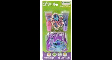 Disney Stitch Lipgloss Set met Portemonnee – Plantaardige Formule – 2x Lipgloss met Natuurlijke Ingrediënten – Leuk Cadeau voor Kinderen