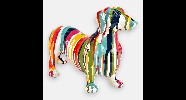 Drippy Beeldje Teckel | 27 x 16 x 7 cm